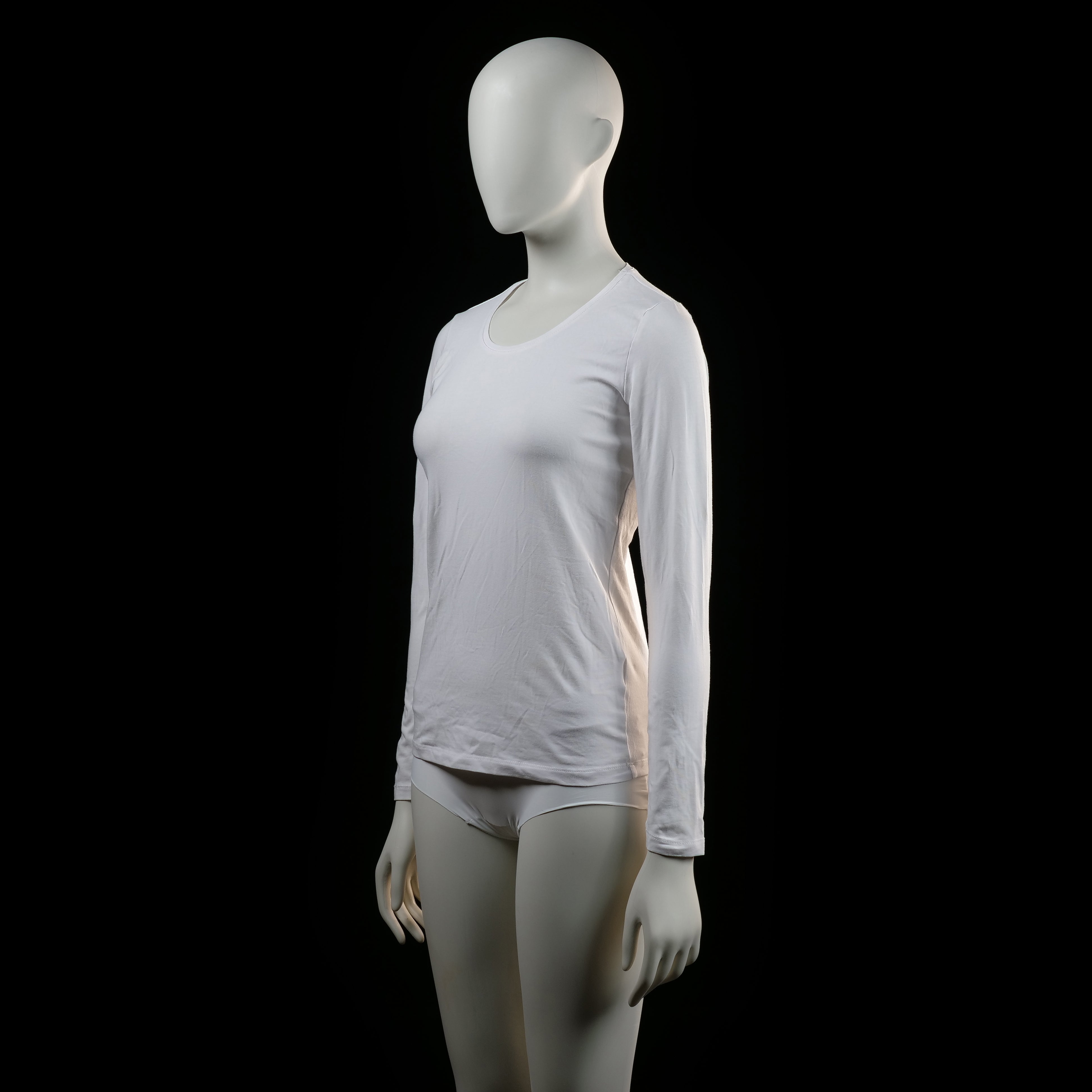 Basic You - long-sleeve top - White - (Storlek: S)