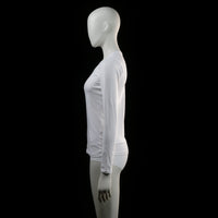 Basic You - long-sleeve top - White - (Storlek: S)