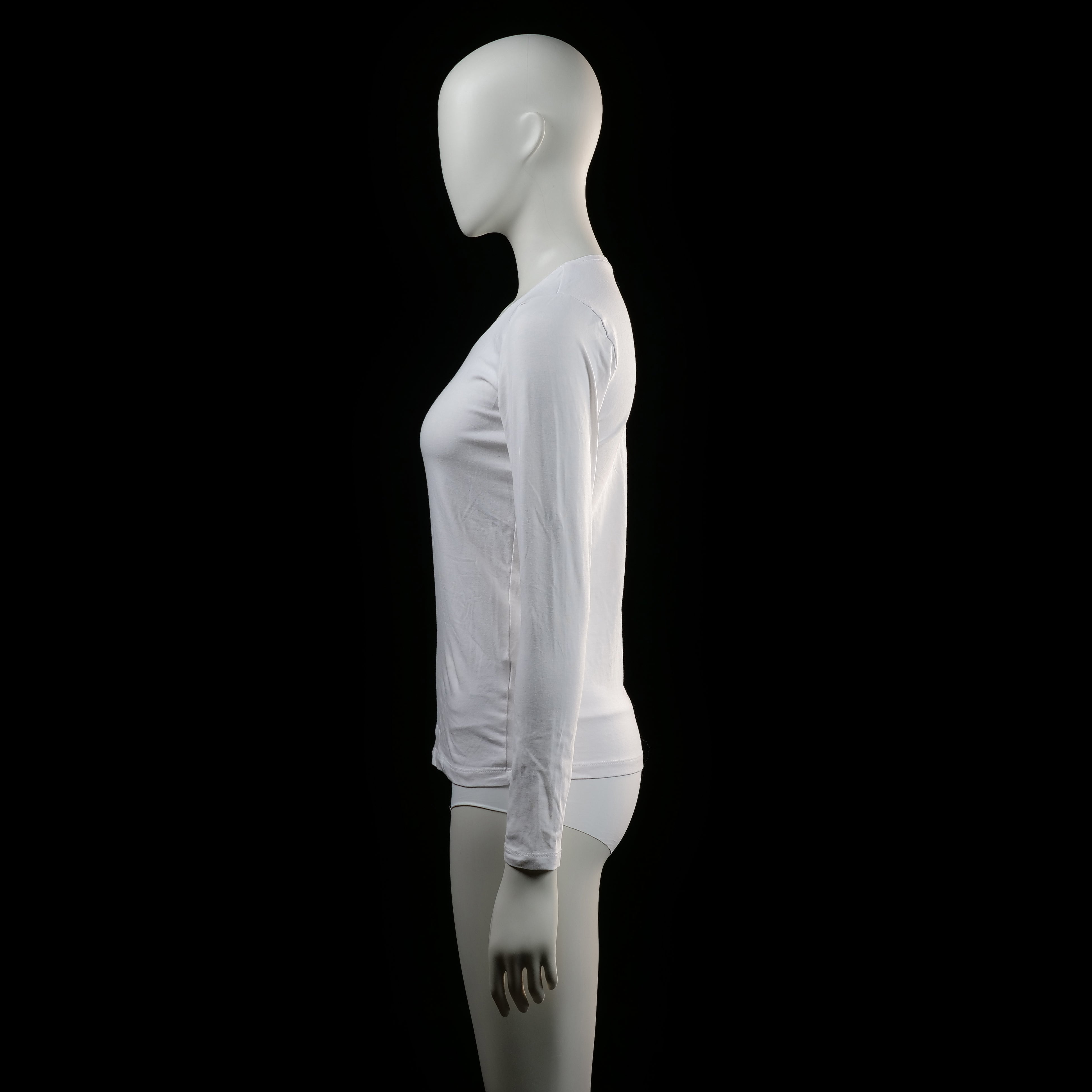 Basic You - long-sleeve top - White - (Storlek: S)