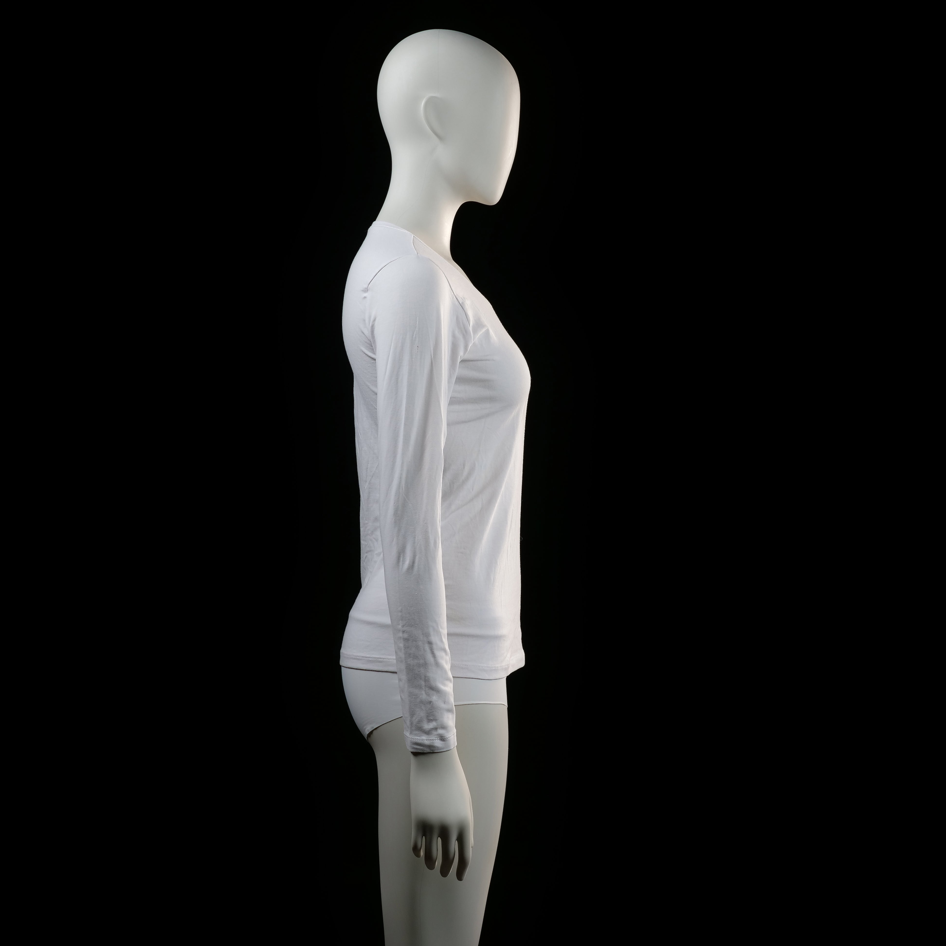 Basic You - long-sleeve top - White - (Storlek: S)