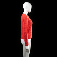 H&M - sweater - Red - (Storlek: S)
