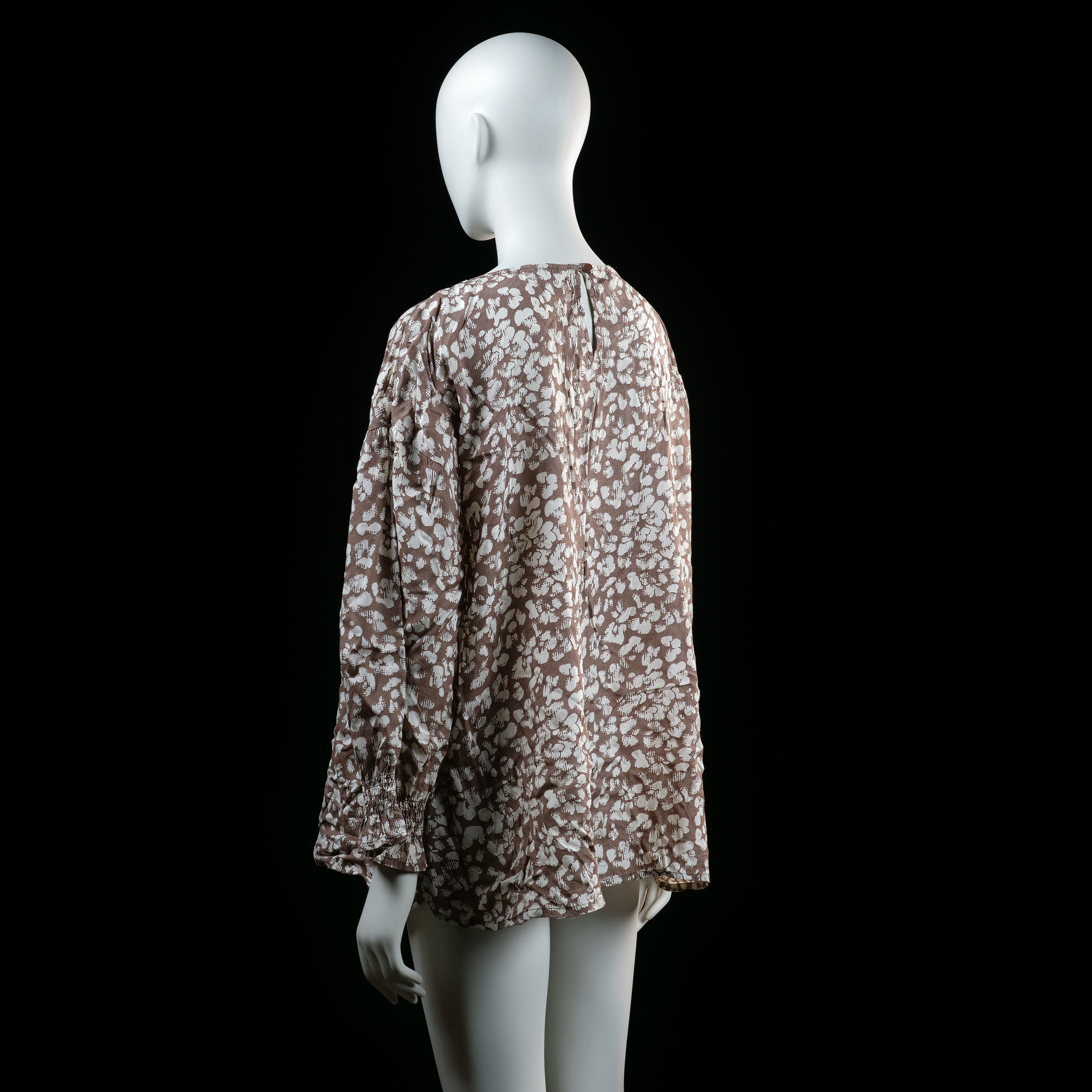 Bon'a Parte - tunic - Taupe, White - (Storlek: XL)