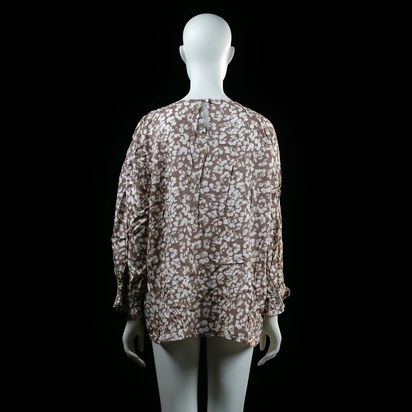 Bon'a Parte - tunic - Taupe, White - (Storlek: XL)