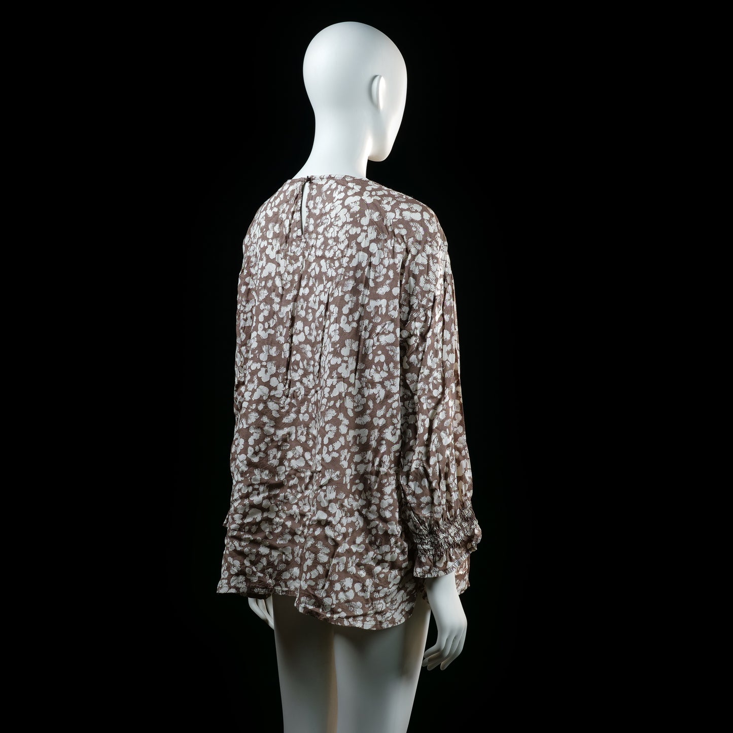 Bon'a Parte - tunic - Taupe, White - (Storlek: XL)