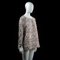 Bon'a Parte - tunic - Taupe, White - (Storlek: XL)
