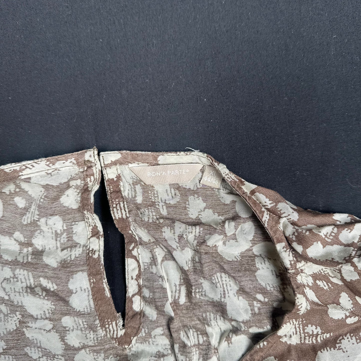 Bon'a Parte - tunic - Taupe, White - (Storlek: XL)