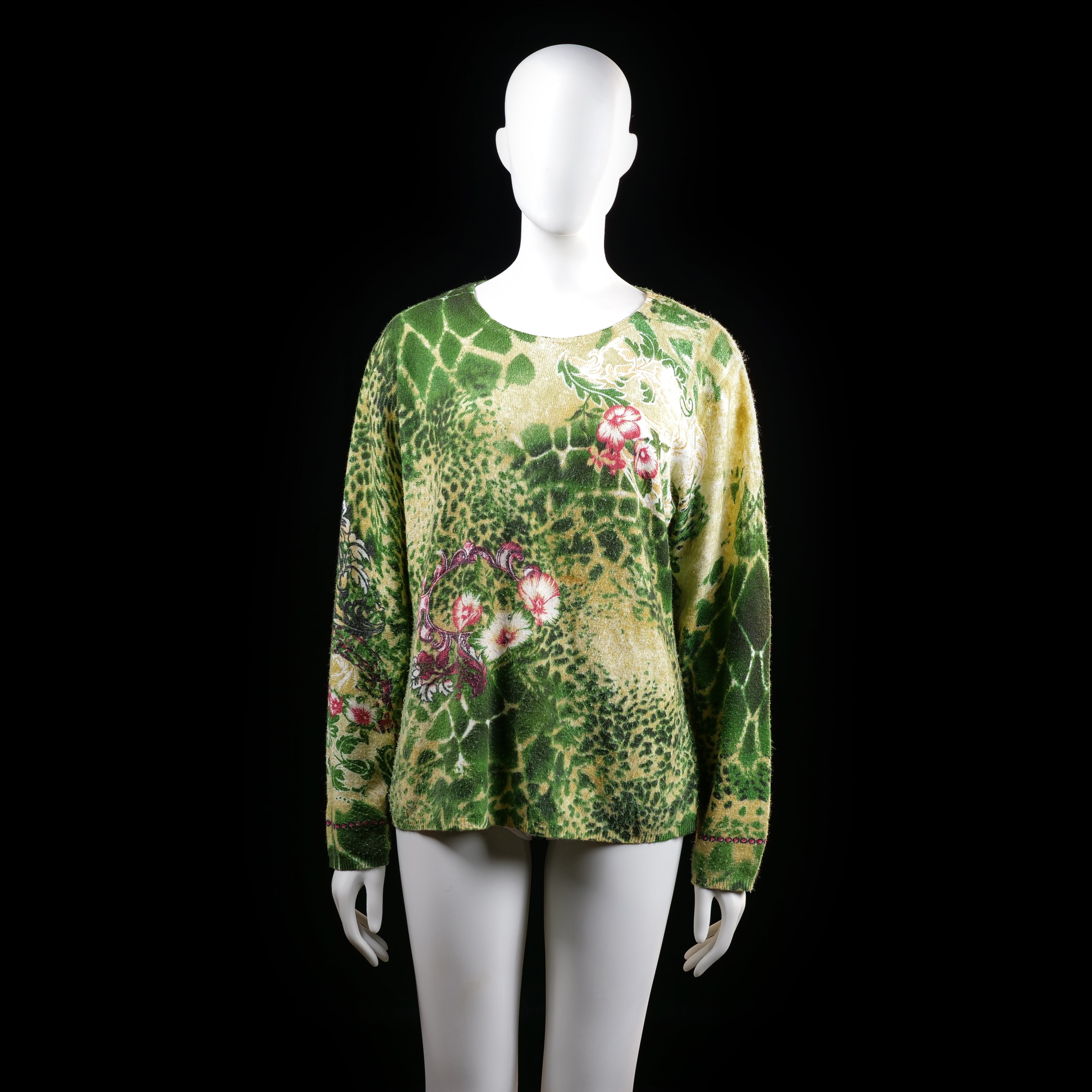 Kingfield - sweater - Olive, Sand - (Storlek: L)