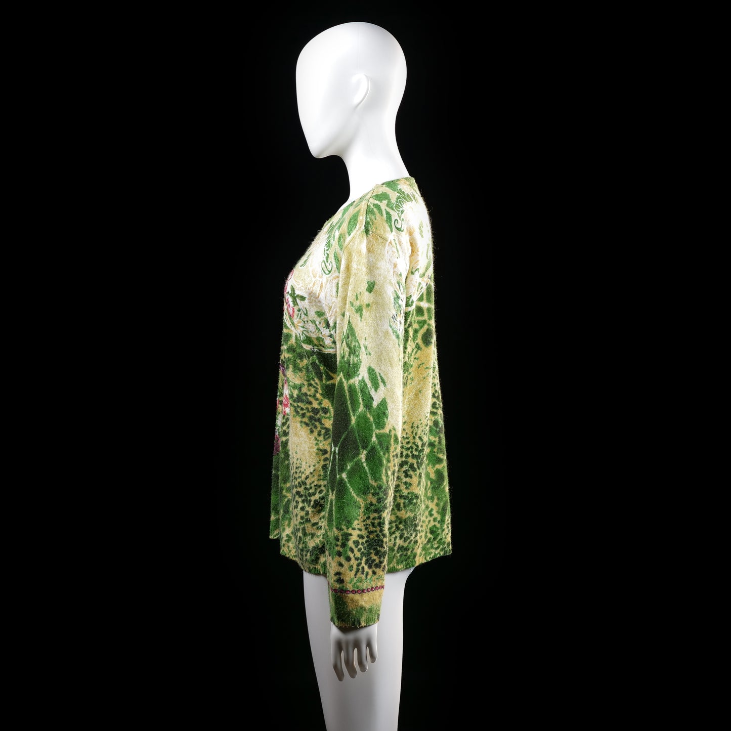 Kingfield - sweater - Olive, Sand - (Storlek: L)