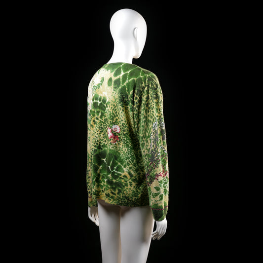 Kingfield - sweater - Olive, Sand - (Storlek: L)