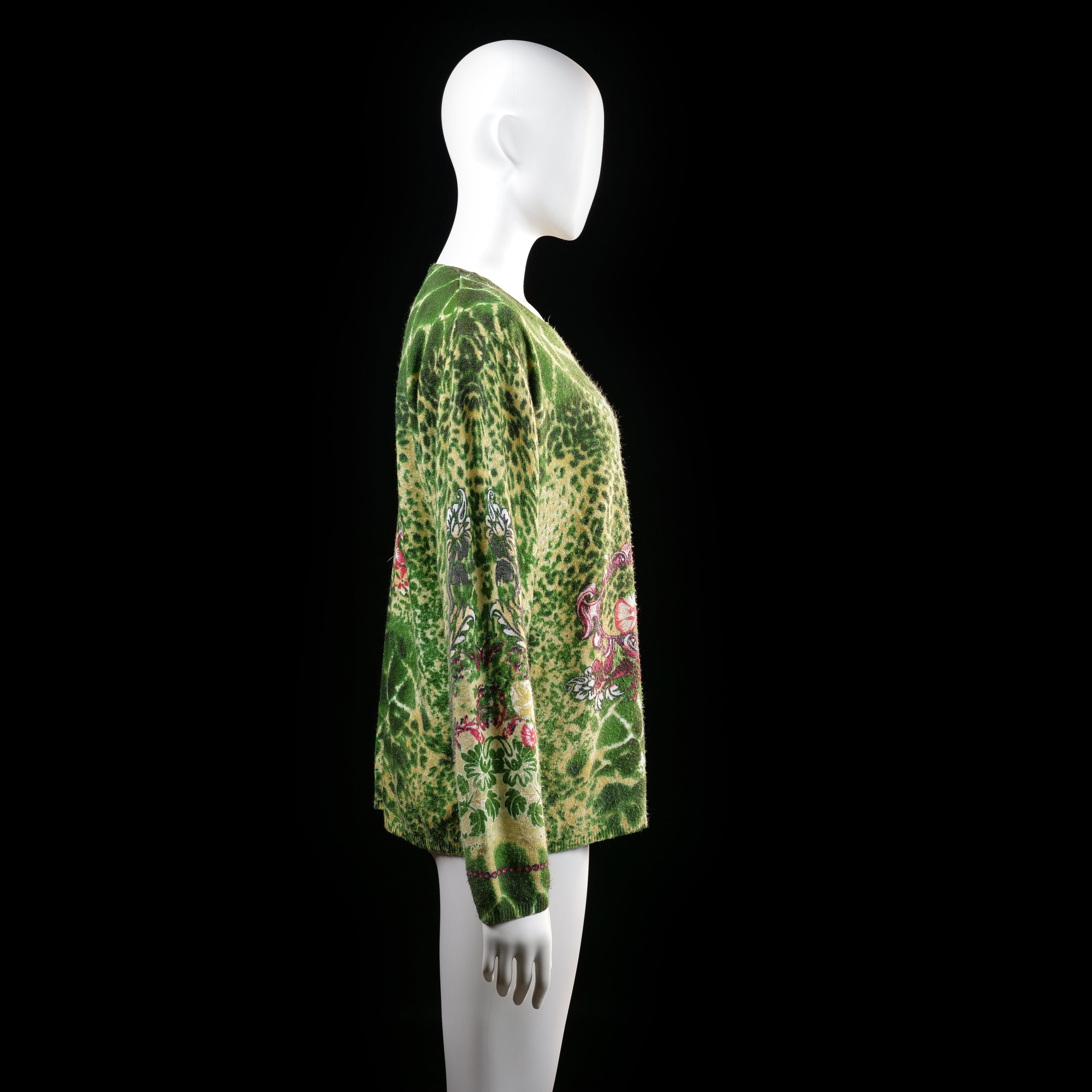 Kingfield - sweater - Olive, Sand - (Storlek: L)