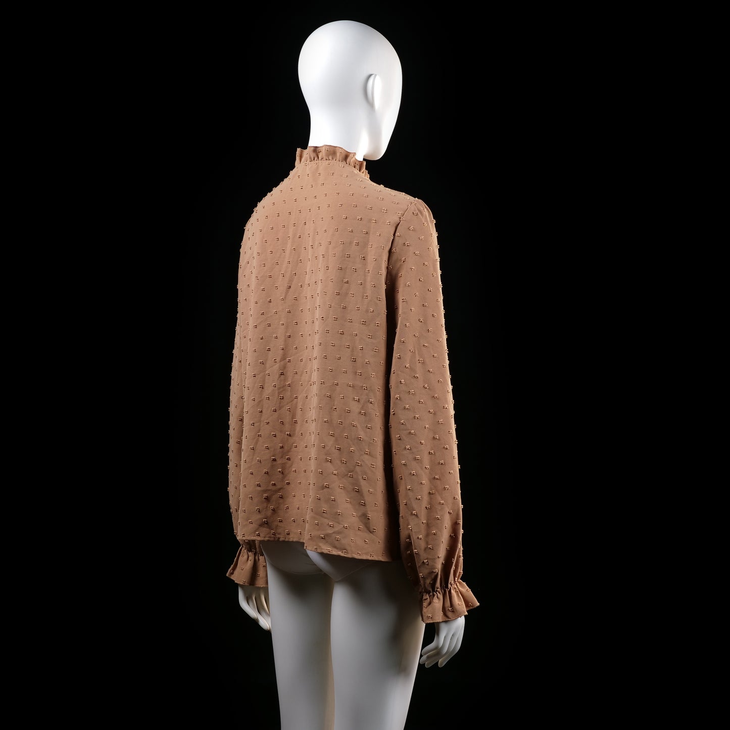 Shein - blouse - Camel - (Storlek: L)