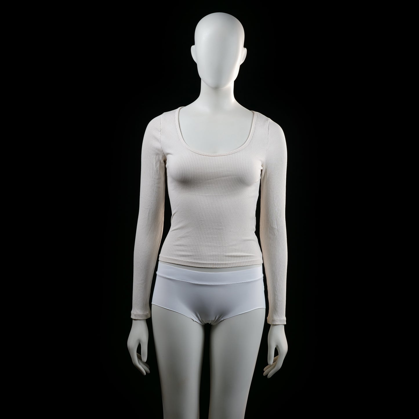 Lager 157 - long-sleeve top - Ivory - (Storlek: XS, S)