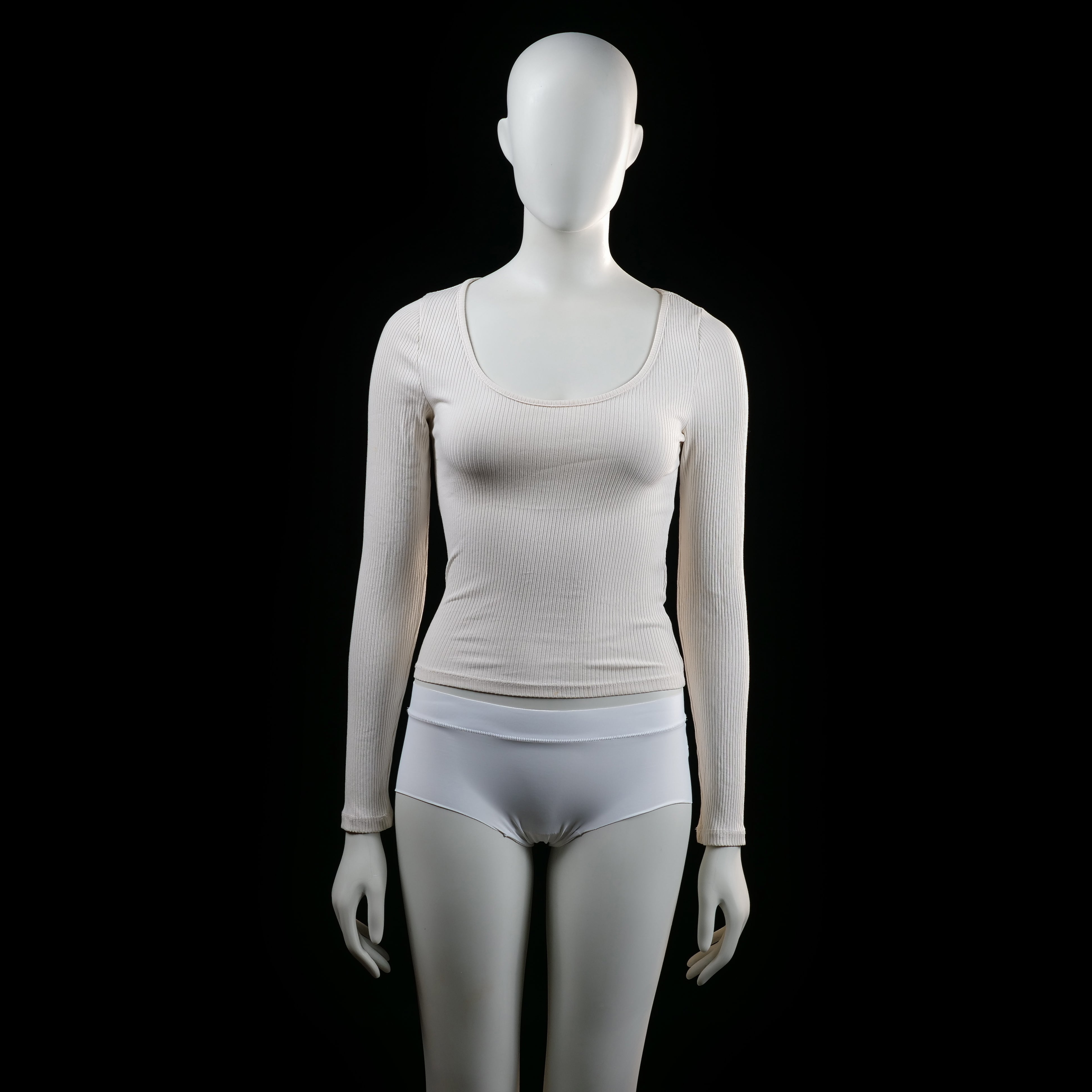 Lager 157 - long-sleeve top - Ivory - (Storlek: XS, S)