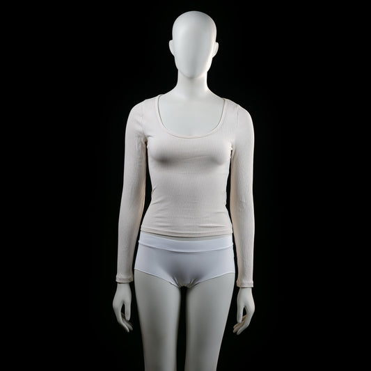 Lager 157 - long-sleeve top - Ivory - (Storlek: XS, S)