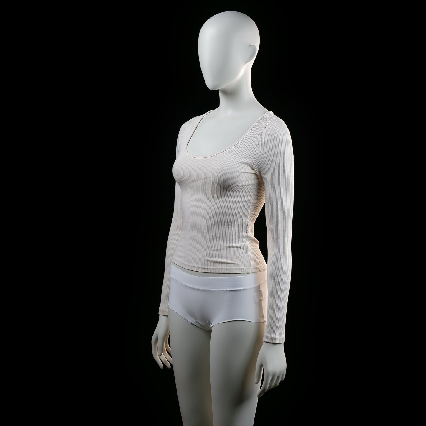Lager 157 - long-sleeve top - Ivory - (Storlek: XS, S)