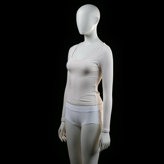Lager 157 - long-sleeve top - Ivory - (Storlek: XS, S)