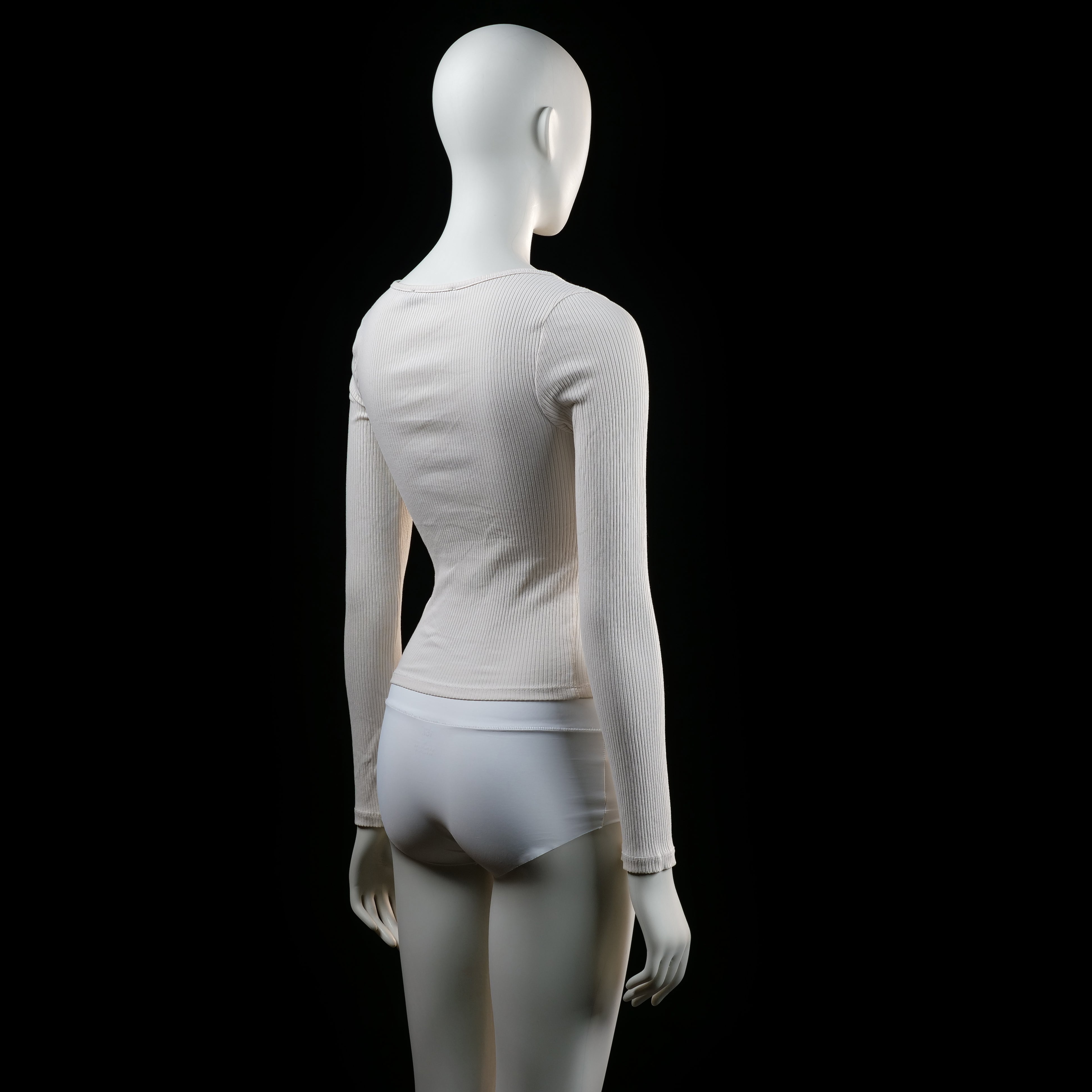 Lager 157 - long-sleeve top - Ivory - (Storlek: XS, S)