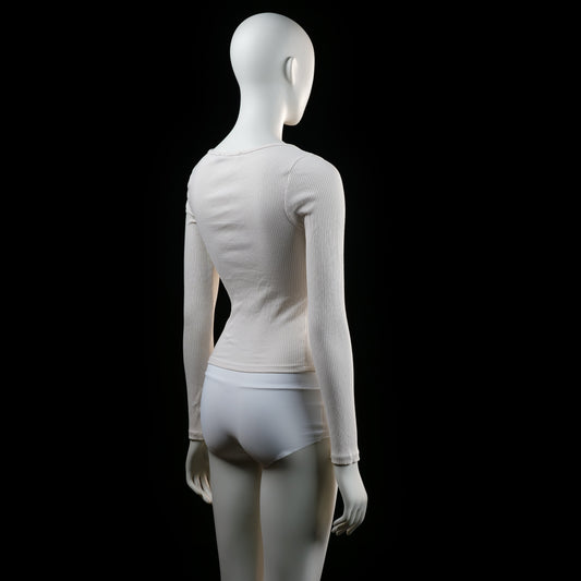 Lager 157 - long-sleeve top - Ivory - (Storlek: XS, S)