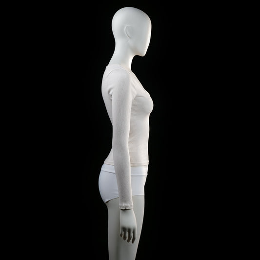 Lager 157 - long-sleeve top - Ivory - (Storlek: XS, S)