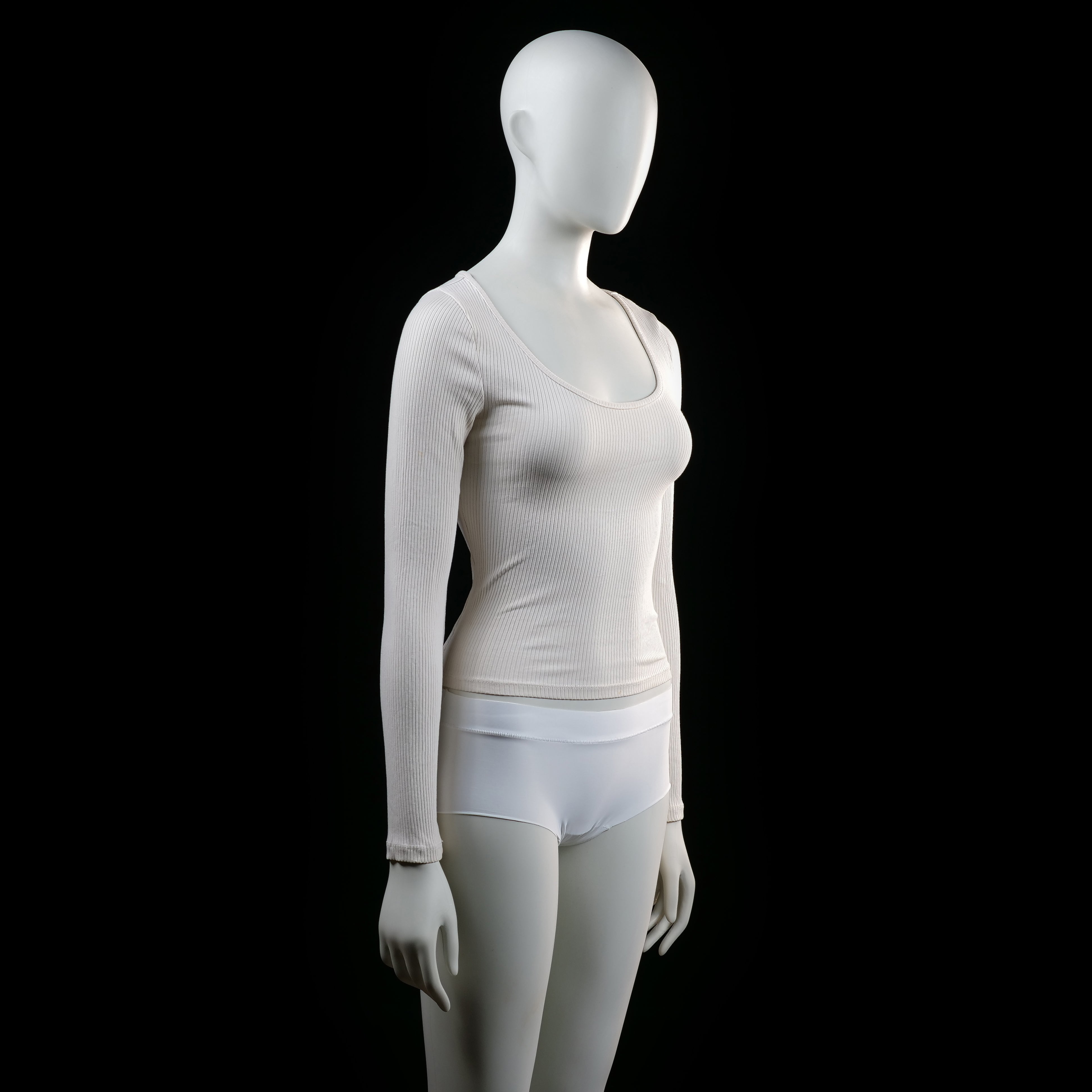 Lager 157 - long-sleeve top - Ivory - (Storlek: XS, S)