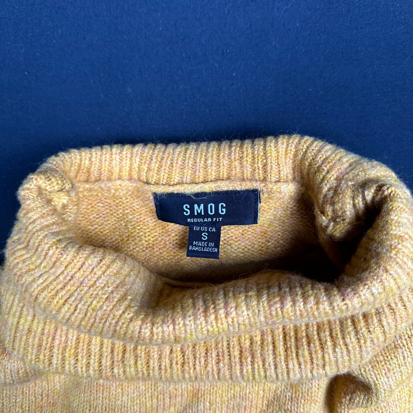 Smog - turtleneck - Mustard - (Storlek: S)