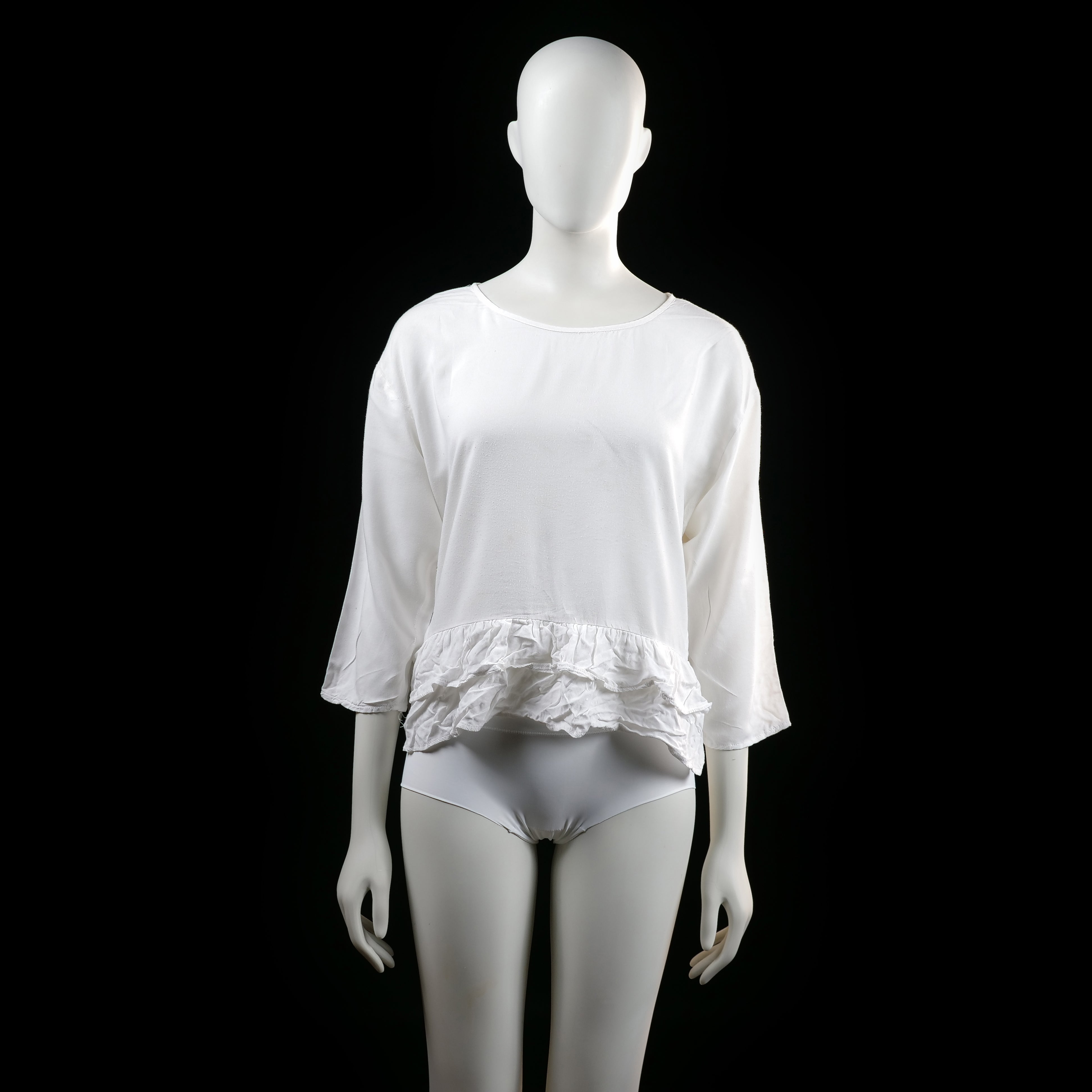 Only - blouse - White - (Storlek: 36)