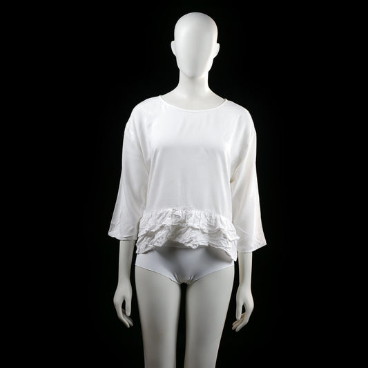 Only - blouse - White - (Storlek: 36)