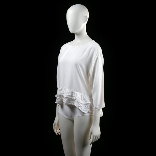 Only - blouse - White - (Storlek: 36)