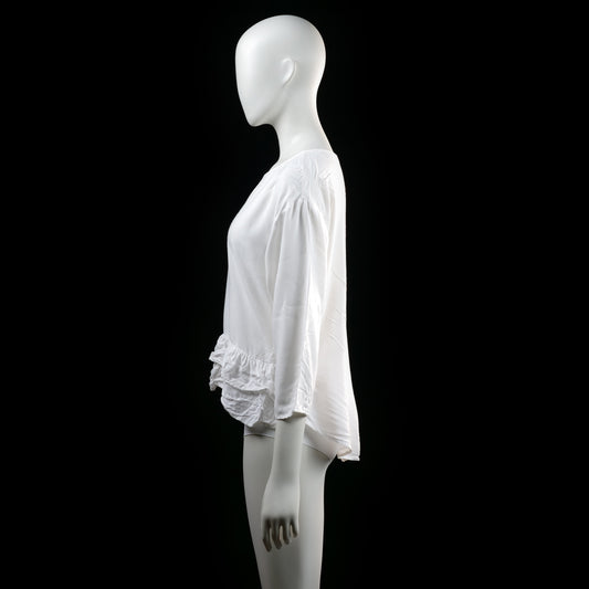 Only - blouse - White - (Storlek: 36)