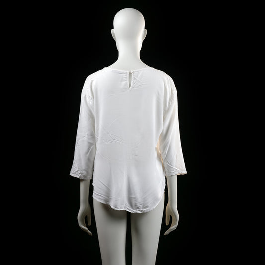 Only - blouse - White - (Storlek: 36)