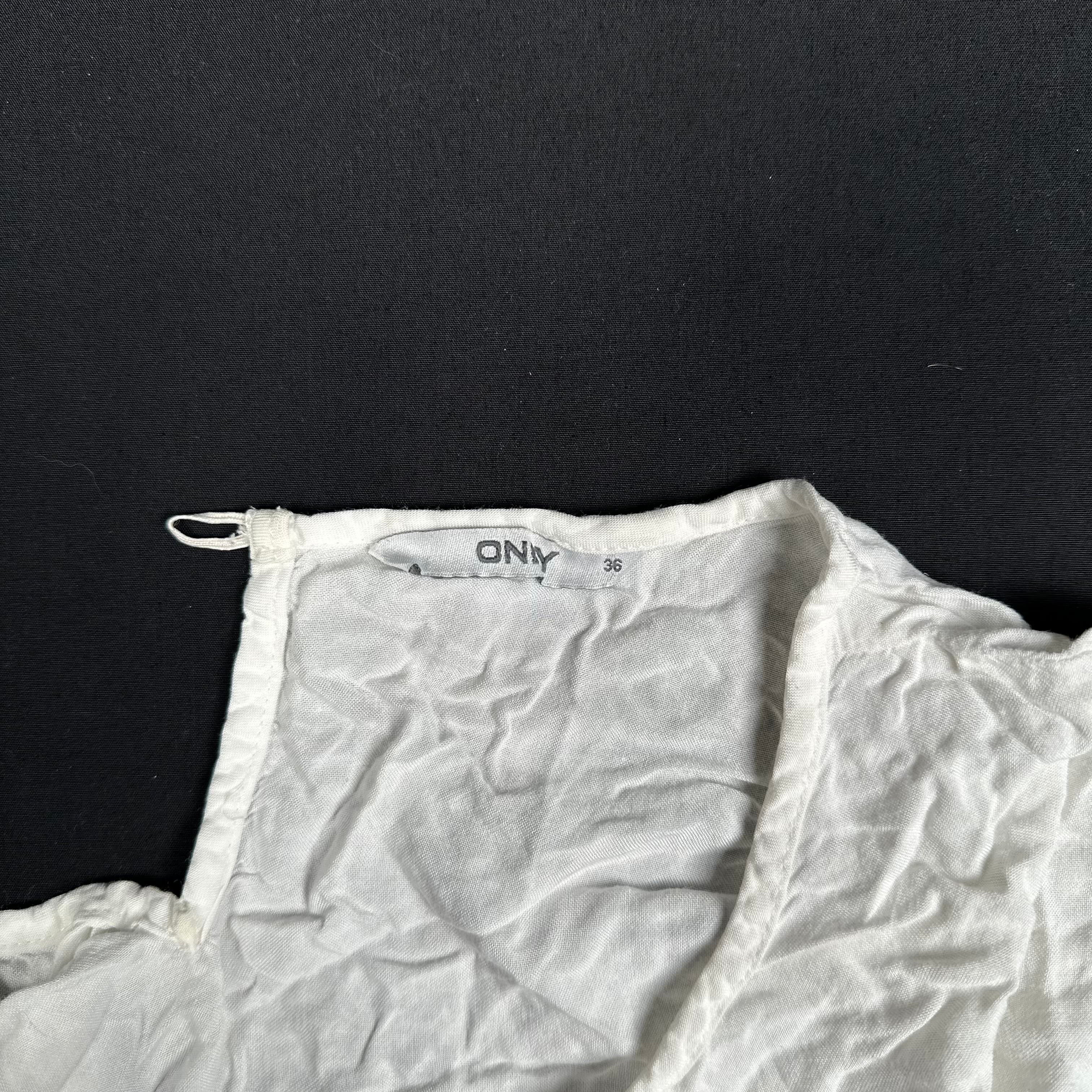 Only - blouse - White - (Storlek: 36)