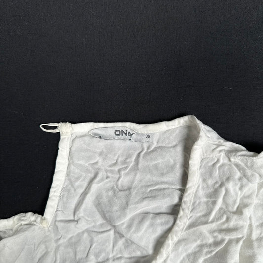 Only - blouse - White - (Storlek: 36)