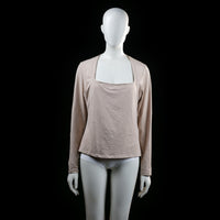 H&M - long-sleeve top - Ivory - (Storlek: L)