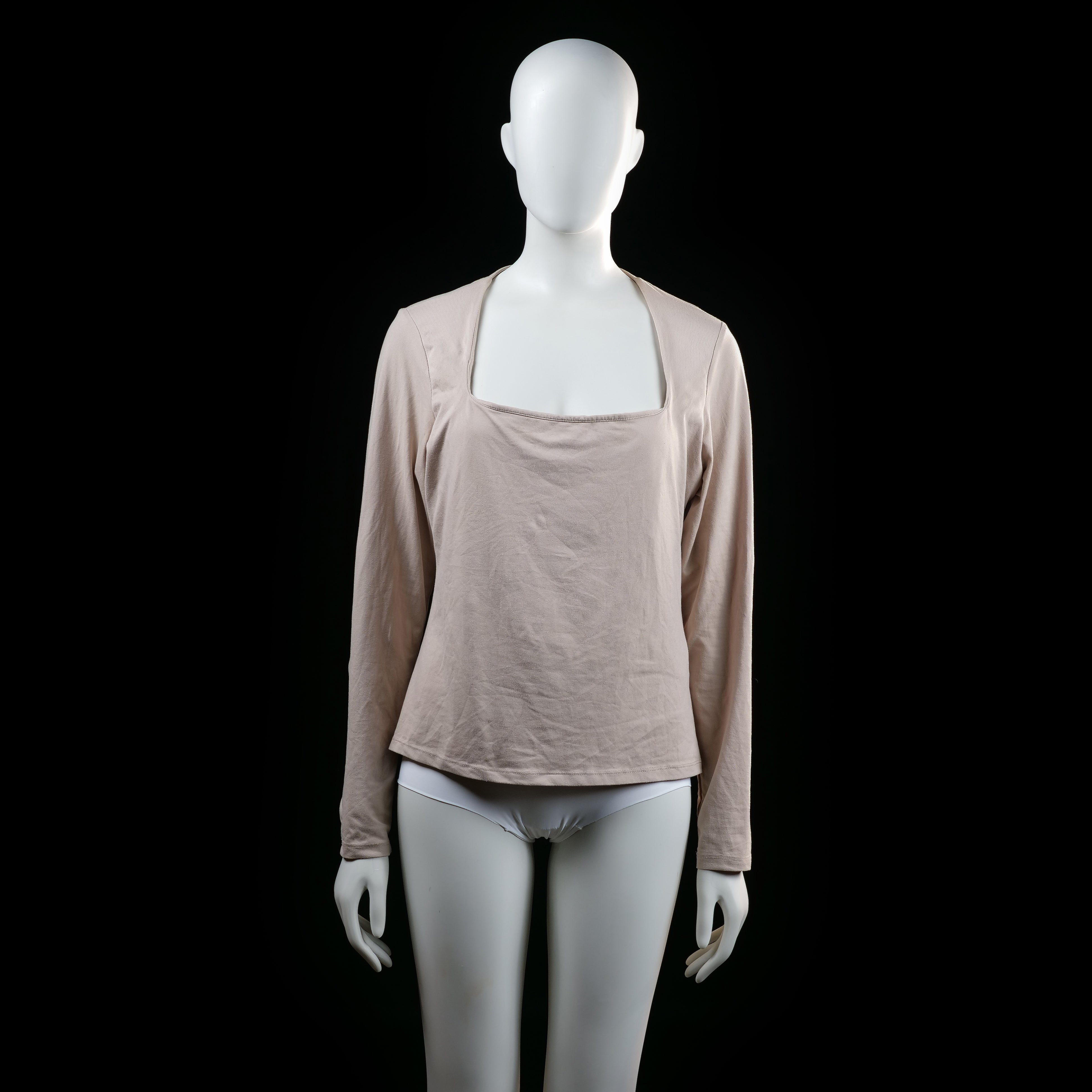 H&M - long-sleeve top - Ivory - (Storlek: L)