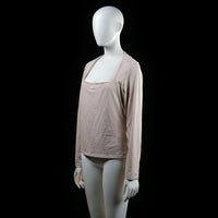 H&M - long-sleeve top - Ivory - (Storlek: L)