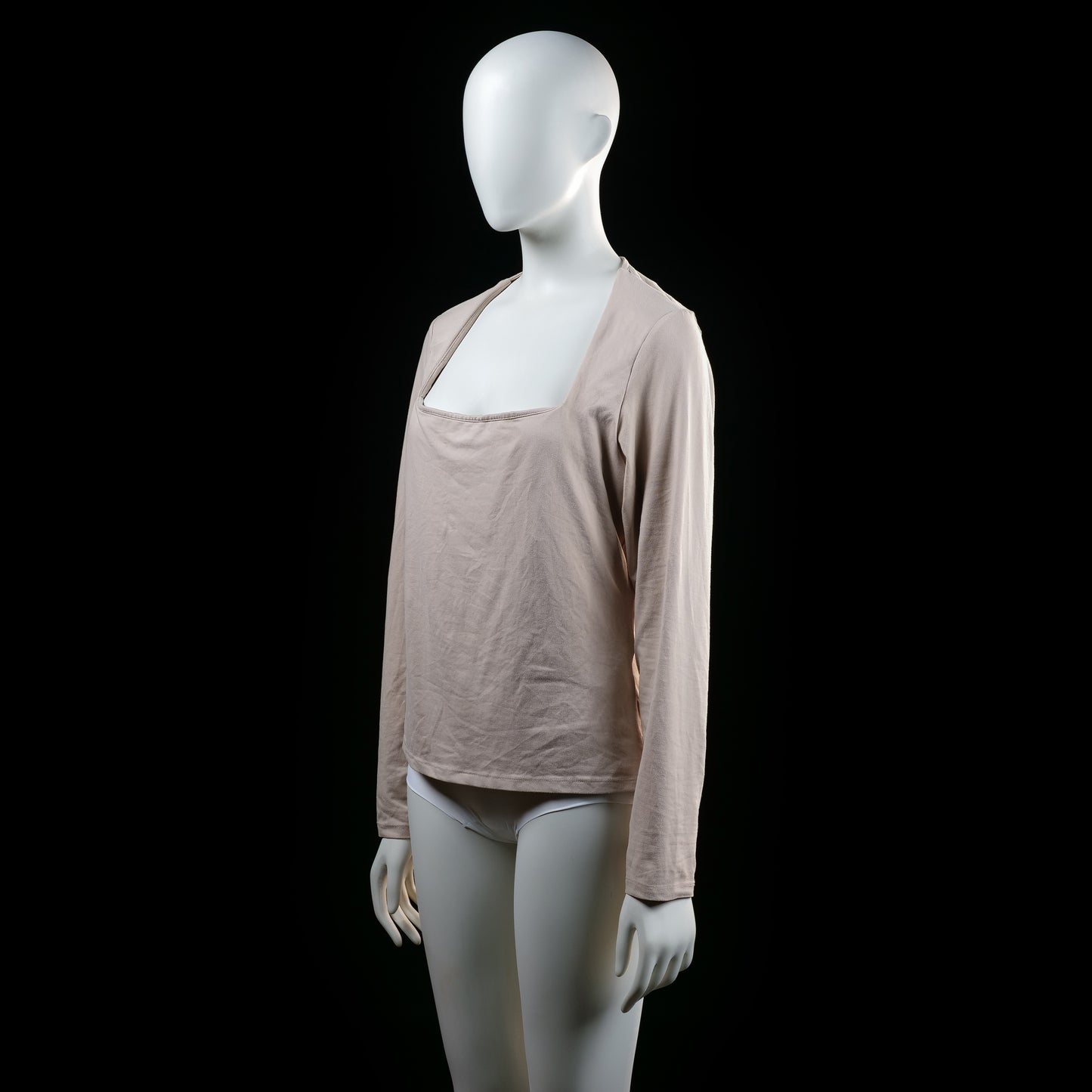 H&M - long-sleeve top - Ivory - (Storlek: L)