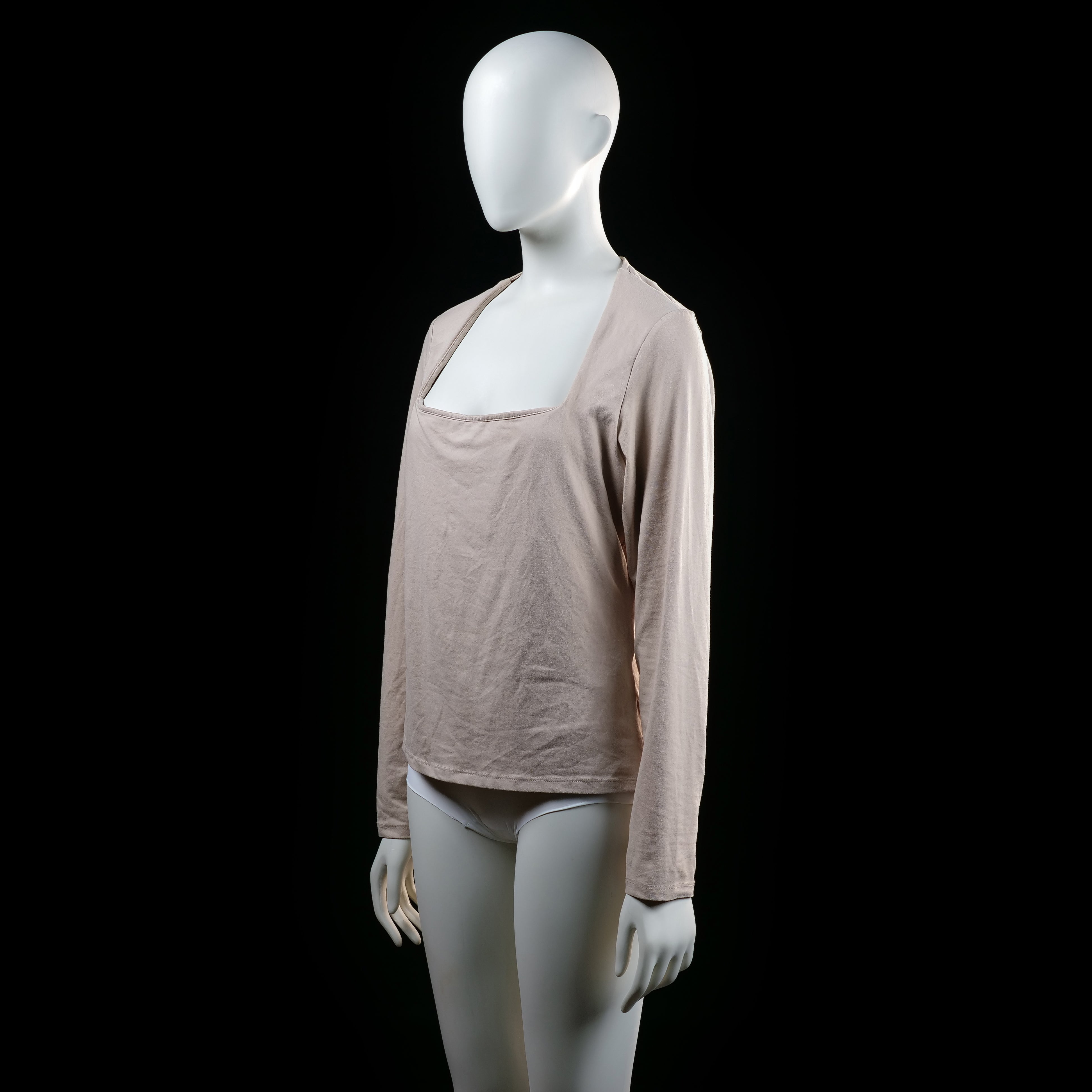 H&M - long-sleeve top - Ivory - (Storlek: L)