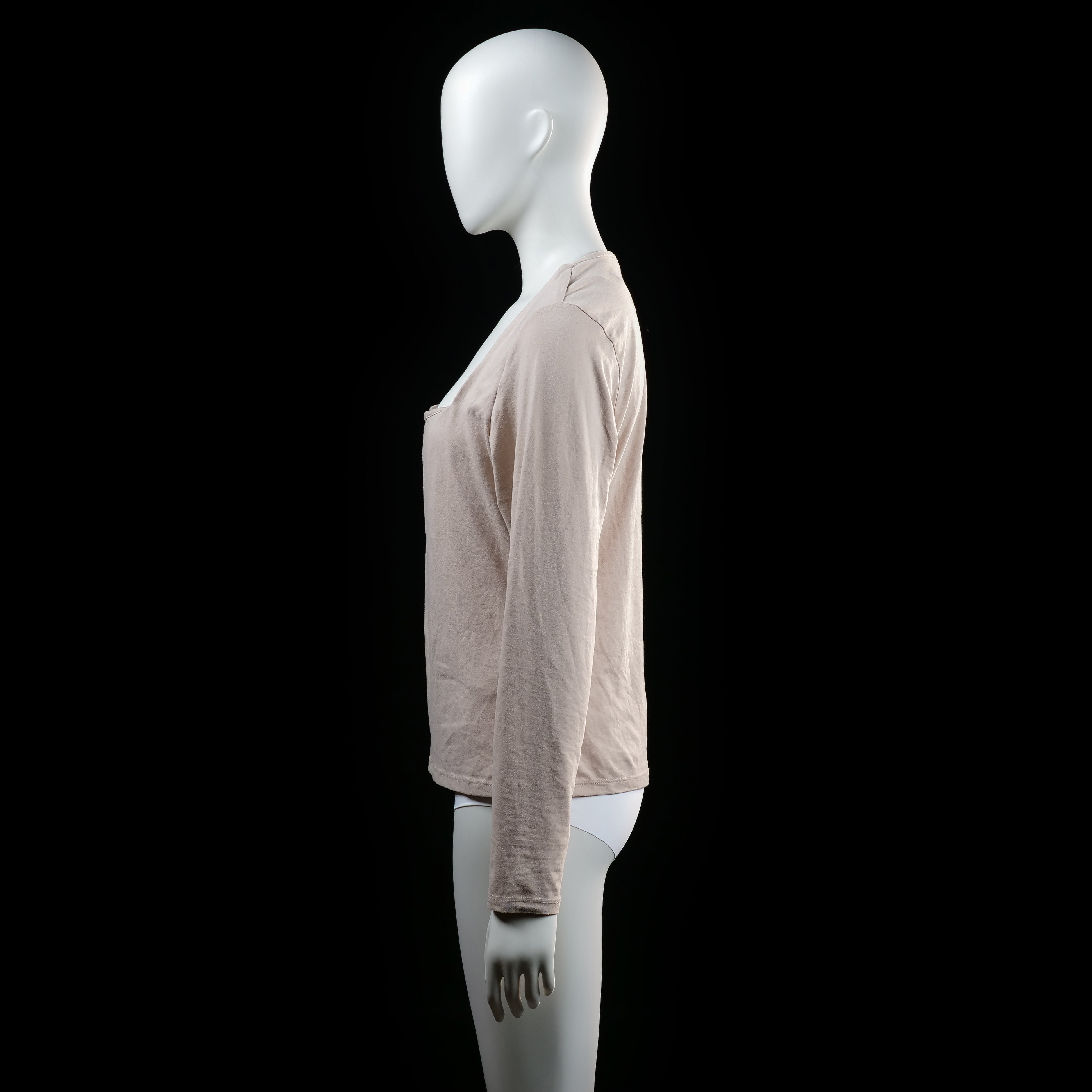 H&M - long-sleeve top - Ivory - (Storlek: L)