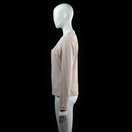 H&M - long-sleeve top - Ivory - (Storlek: L)