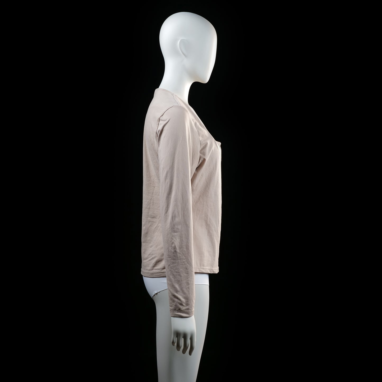 H&M - long-sleeve top - Ivory - (Storlek: L)