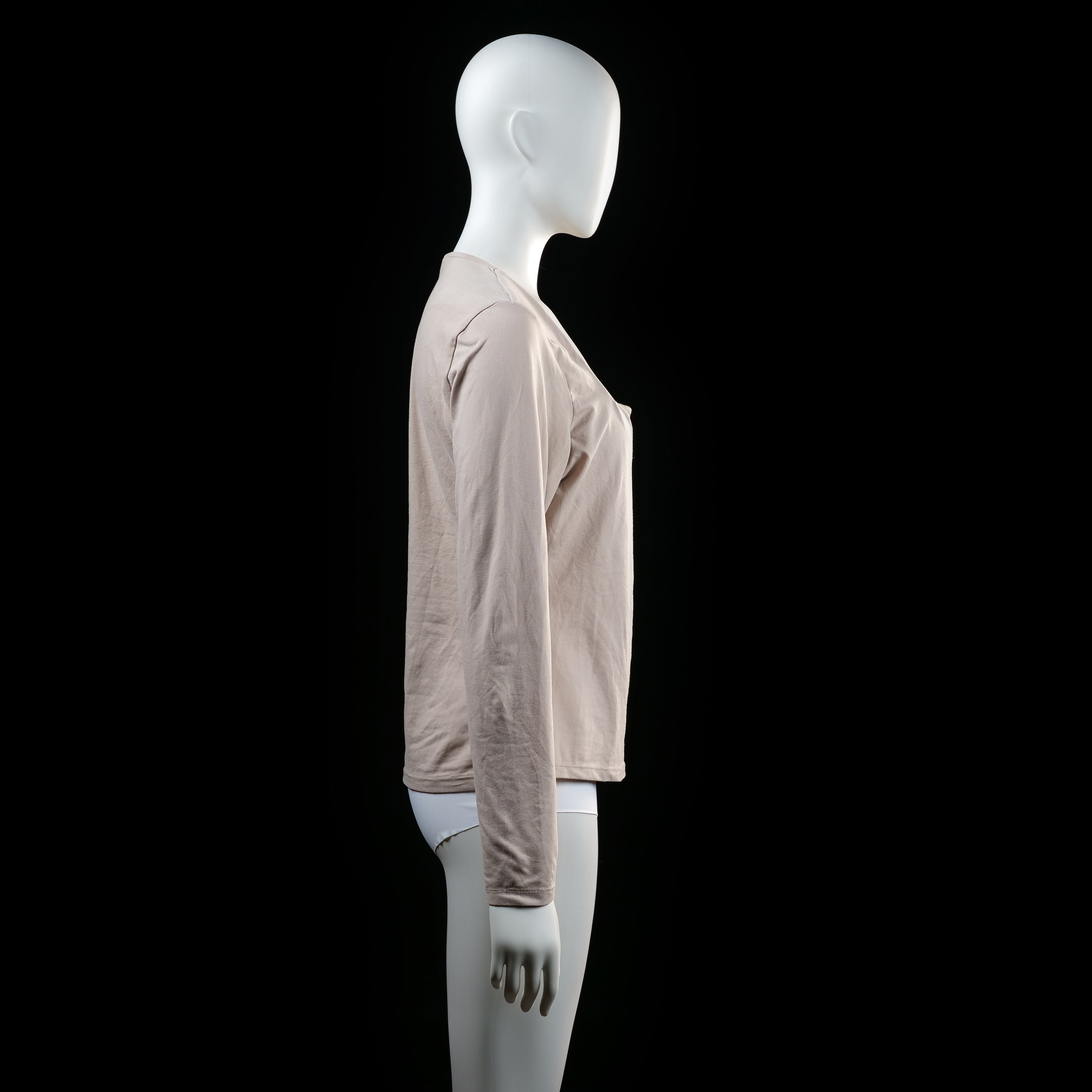 H&M - long-sleeve top - Ivory - (Storlek: L)