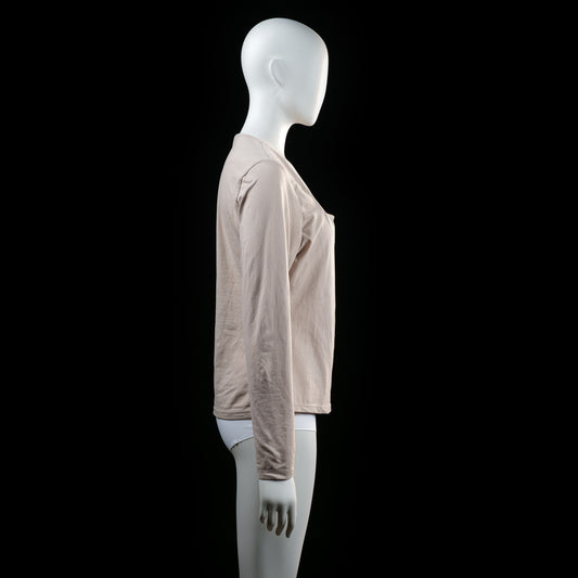 H&M - long-sleeve top - Ivory - (Storlek: L)