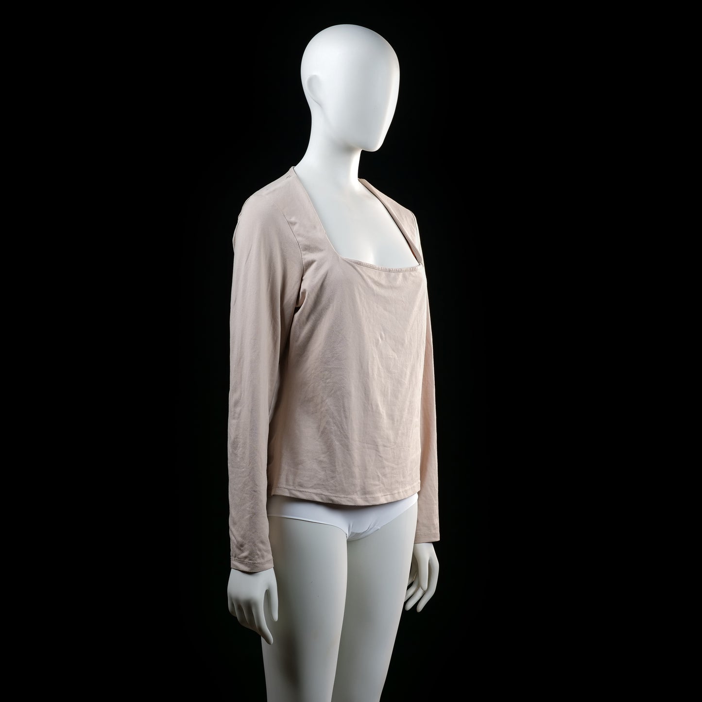 H&M - long-sleeve top - Ivory - (Storlek: L)
