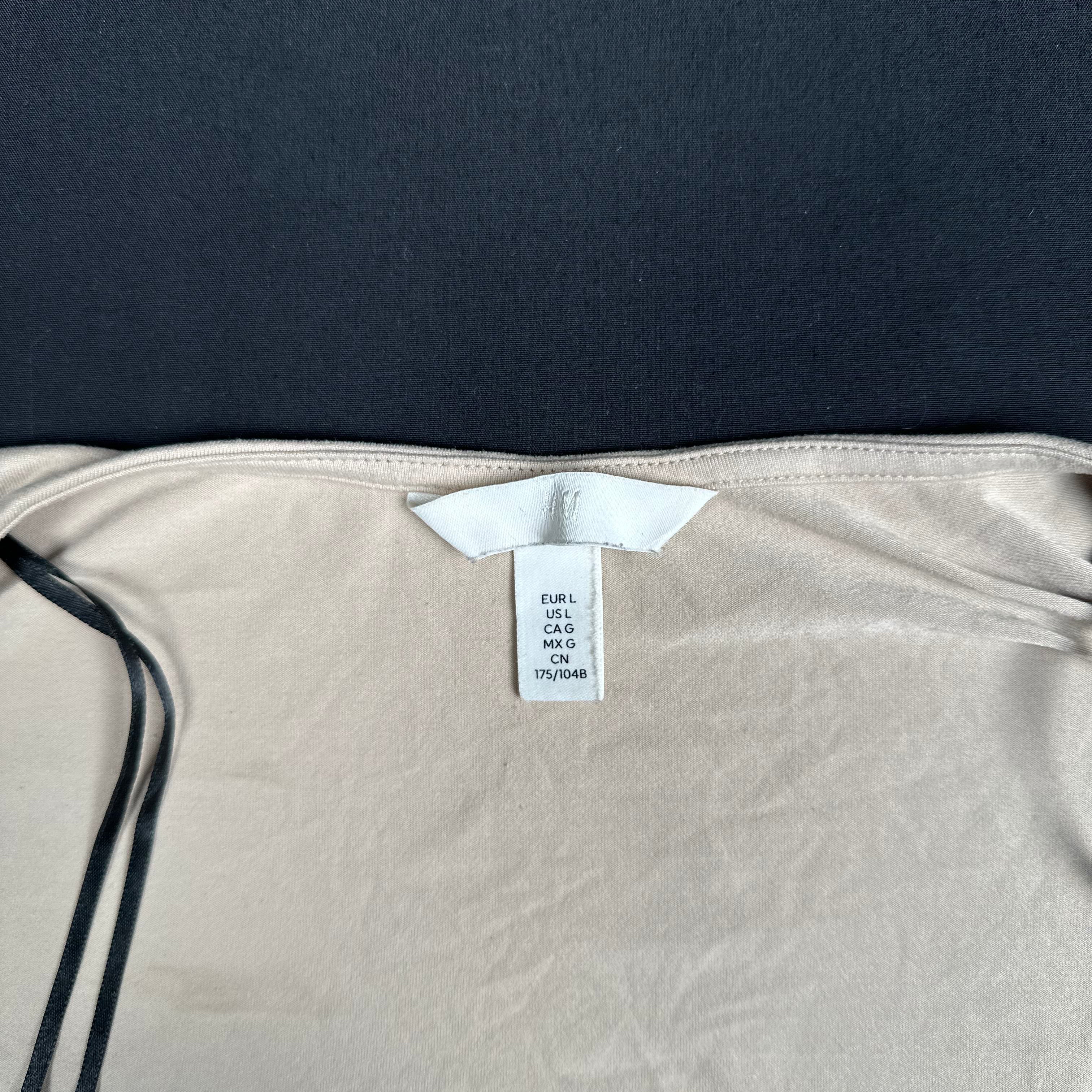 H&M - long-sleeve top - Ivory - (Storlek: L)