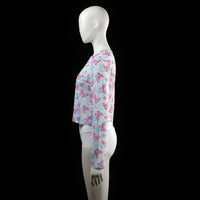 Asos Design - long-sleeve top - Light Blue, Pink - (Storlek: 42)