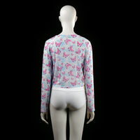 Asos Design - long-sleeve top - Light Blue, Pink - (Storlek: 42)
