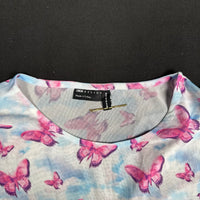 Asos Design - long-sleeve top - Light Blue, Pink - (Storlek: 42)