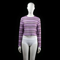 Asos Design - long-sleeve top - Purple, White - (Storlek: 42)