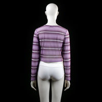 Asos Design - long-sleeve top - Purple, White - (Storlek: 42)