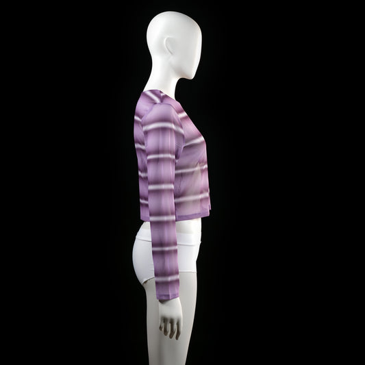 Asos Design - long-sleeve top - Purple, White - (Storlek: 42)